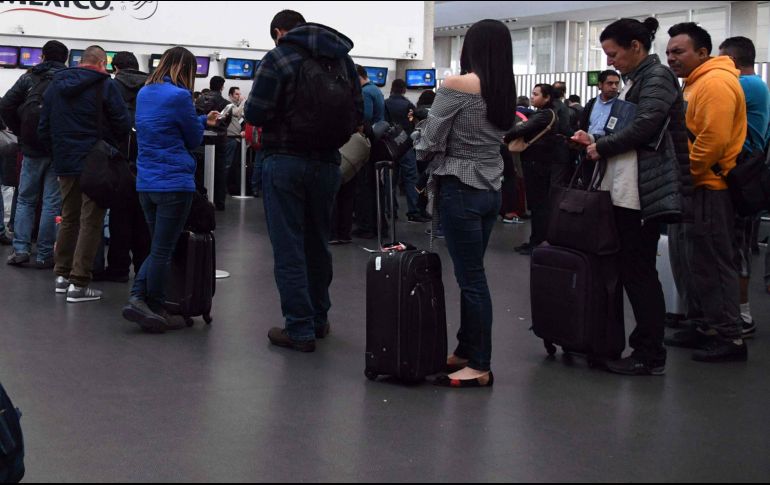 En primer trimestre de 2019 hubo 5 mil 466 cancelaciones, de las cuales 95% se atribuyen a las líneas aéreas. SUN/Archivo