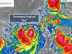 El fenómeno natural, que se ubica en las costas del Pacífico, ha generado algunas inundaciones en los municipios de Escuinapa, El Rosario y Mazatlán, sin que se haya evacuado a personas. ESPECIAL / smn.conagua.gob.mx
