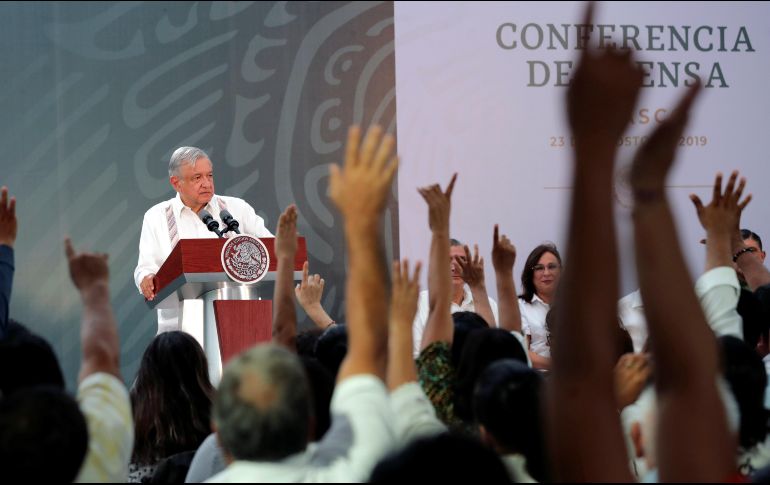 La CNDH asegura que su llamado de atención sobre las estancias infantiles no obedece a intereses políticos e ideológicos, como lo dio a entender López Obrador. EFE/Presidencia de México