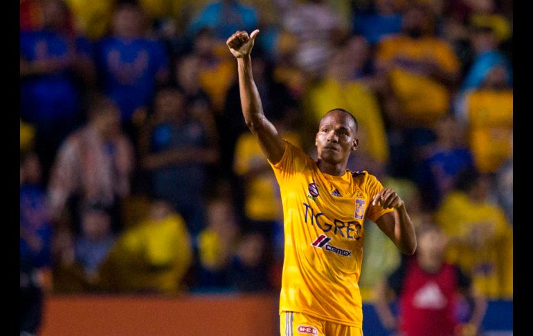 Luis Quiñones puso el único tanto por parte de los universitarios. AFP