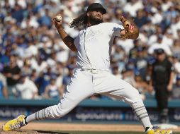 Con la casa llena y una carrera de diferencia en la pizarra, Kenley Jansen salió avante para darle la victoria a los Dodgers. AFP