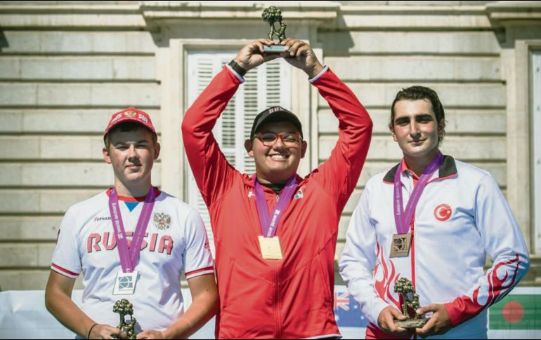Sebastián García se llevó su segundo oro en la modalidad de cadetes. @COM_MEXICO