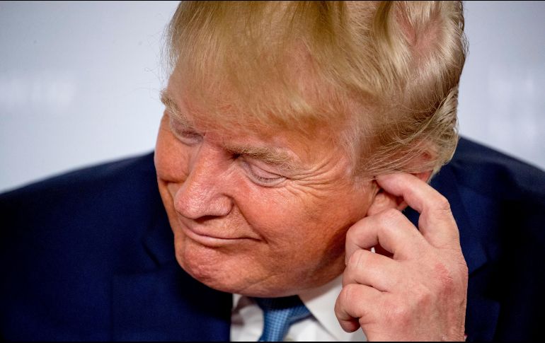 Trump anunció en su cuenta de Twitter que a partir del 1 de octubre, EU aumentará de 25 a 30 por ciento los aranceles a los bienes que importa de China por 250 MMDD. AP / A. Harnik