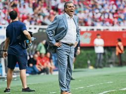 En varias ocasiones se vio a Tomás gritando a sus jugadores, que ayer no hicieron un buen partido y cargaron con la derrota en casa. IMAGO7