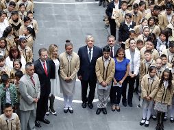 El Presidente dio el banderazo de salida al nuevo ciclo escolar. SUN/I. Stephens