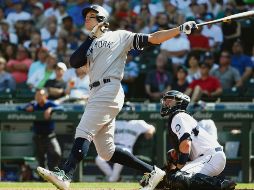 Aaron Judge conectó un cuadrangular de dos carreras en el quinto episodio. AFP / A. Parr
