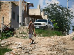 El estado de las calles en Nueva Israel es uno de los aspectos que los colonos urgen a resolver. EL INFORMADOR / F. Atilano