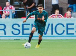Thomas Partey anota para darle los tres puntos a los Colchoneros. AFP