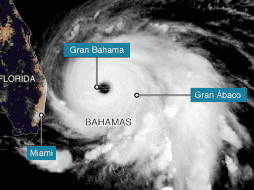 El ojo del huracán Dorian afectó de lleno a la isla de Gran Bahama. ESPECIAL