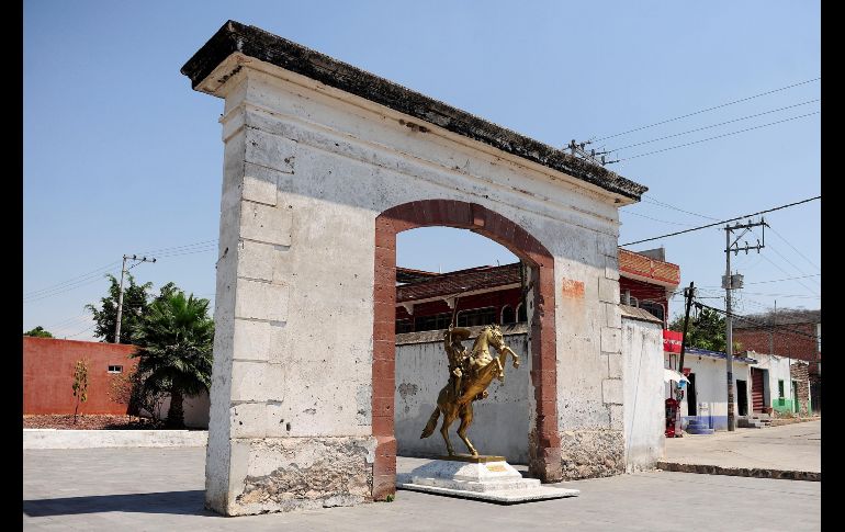 La escultura de Emiliano Zapata en el luger en el que fue asesinado, en Chinameca. EFE/ARCHIVO