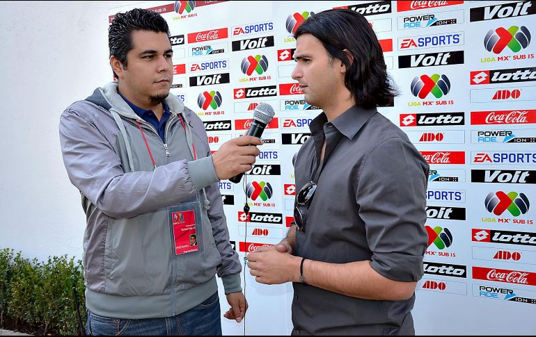 Hernández Lash (d) fue determinante para que jugadores como Carlos González, Brian Fernández, Igor Lichnovsky y Víctor Dávila llegaran a Necaxa. NTX/L. Licona