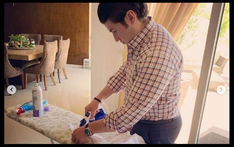 García se refirió a su nueva habilidad gracias a un curso de limpieza y cuidado del hogar. INSTAGRAM//samuelgarcias