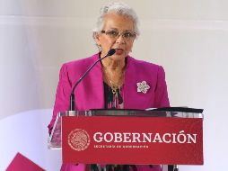 Olga Sánchez Cordero, secretaria de Gobernación, participa en el foro 