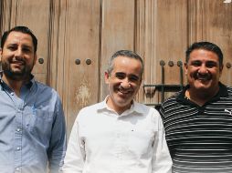 Juan Pablo enríquez, Agustín Silva y Gilberto Ochoa, los tres hombres que están transformando a las Fiestas de Octubre. EL INFORMADOR / F. González