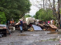 Por los embates de las lluvias, familias perdieron su menaje y solicitan el apoyo de la autoridad para salir adelante. EFE
