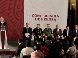 En su conferencia de prensa matutina, el Mandatario reconoció el apoyo de las secretarías de Estado. NTX/A. Guzmán