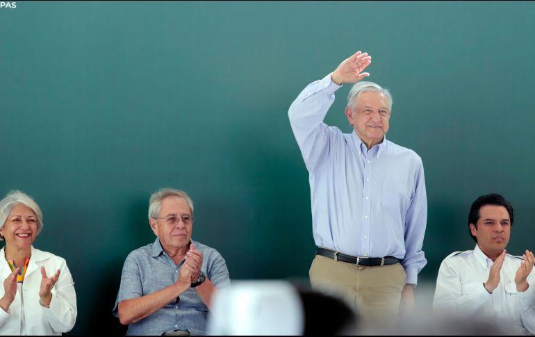 López Obrador se encuentra de gira en Tamaulipas. NTX / G. Durán