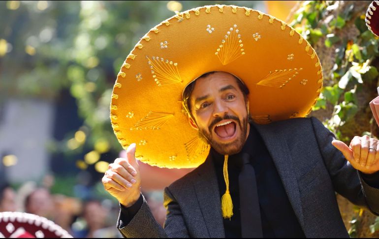 Eugenio Derbe posó durante la alfombra verde en la premiere de la película 