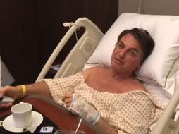 El presidente Jair Bolsonaro dirigió un mensaje desde el hospital donde se recupera. FACEBOOK/Jair Messias Bolsonaro