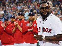 David Ortiz hizo el primer lanzamiento del juego de ayer. AP / M. Dwyer