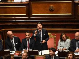 Durante su intervención en el Senado, el primer ministro italiano, Giuseppe Conte criticó la 