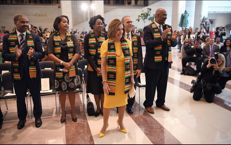 La presidenta de la Cámara de Representantes, Nancy Pelosi, estuvo presente y mencionó que se debe contar la verdad sin adornos. AFP / M. Ngan