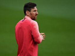 Lionel Messi se lesionó en el sóleo en el primer entrenamiento de pretemporada, el 5 de agosto y es baja desde entonces. AFP / ARCHIVO