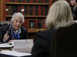 Sánchez Cordero resaltó la labor de la Cancillería en materia de migración, con lo que se lograron avances significativos en este rubro. NTX/ESPECIAL