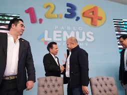 Enrique Alfaro, gobernador de Jalisco, reconoció el trabajo de todo el equipo zapopano. ESPECIAL / Gobierno de Jalisco