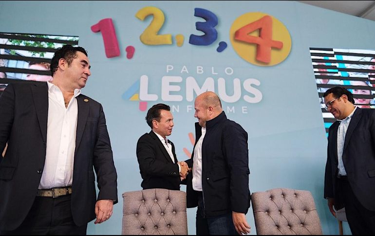 Enrique Alfaro, gobernador de Jalisco, reconoció el trabajo de todo el equipo zapopano. ESPECIAL / Gobierno de Jalisco