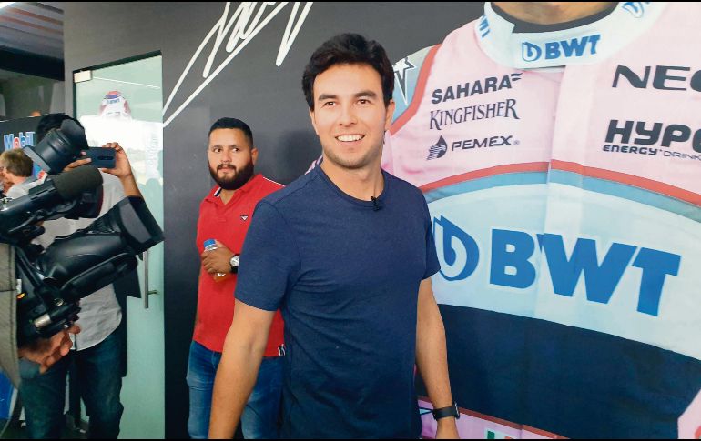 El piloto tapatío de Racing Point espera que para el Gran Premio de Singapur, del próximo 22 de septiembre, se note el repunte de la escudería, que busca cerrar fuerte el resto de la temporada. EL INFORMADOR / D. Reos.