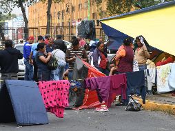 Las acciones de la CNTE impiden el acceso y salida de todo el personal del Palacio Legislativo. SUN / A. Martínez