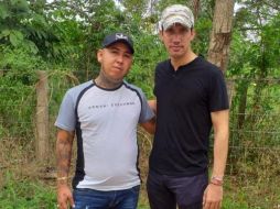 Juan Guaidó al lado de Jhon Jairo, alias 