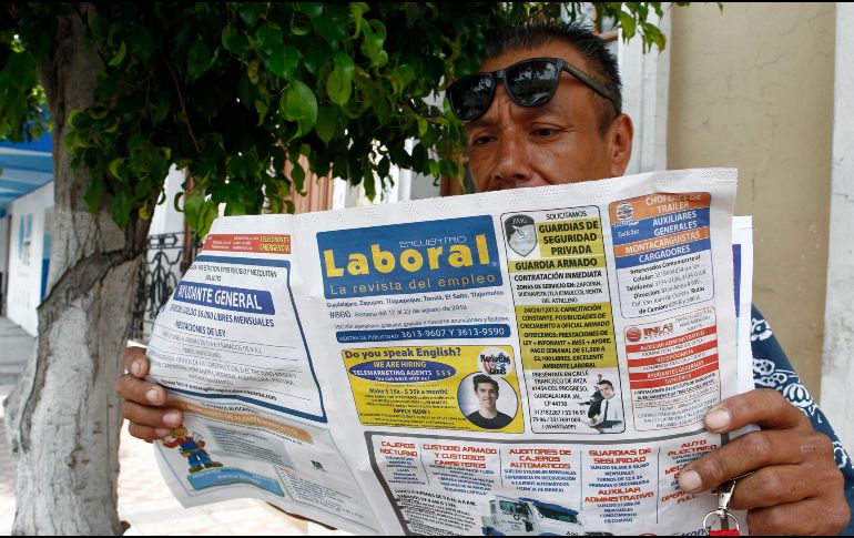 Los primeros puestos los ocupan Ciudad de México con 60 mil 605 nuevos empleos formales y Nuevo León con 39 mil 712. EL INFORMADOR/ ARCHIVO