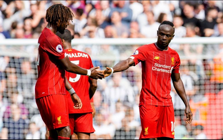Sadio Mané fue la figura del Liverpool al marcar un doblete ante el Newcastle. EFE / P. Powell