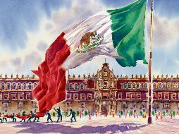 Sus colores vivos verde, blanco y rojo, que representan la esperanza, la unidad y la sangre derramada de aquellos personajes que hicieron hasta lo imposible por darnos la libertad. ESPECIAL / J. Monroy