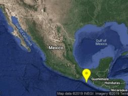 El Servicio Sismológico Nacional precisa que el temblor ocurrió a una latitud de 14.93, longitud -94.12 y una profundidad de 29 kilómetros. @SSNMexico