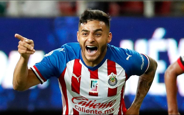 Alexis Vega anotó el gol ante el Atlas al minuto 62, dando la victoria al Guadalajara en el Clásico Tapatío. AFP / U. Ruiz