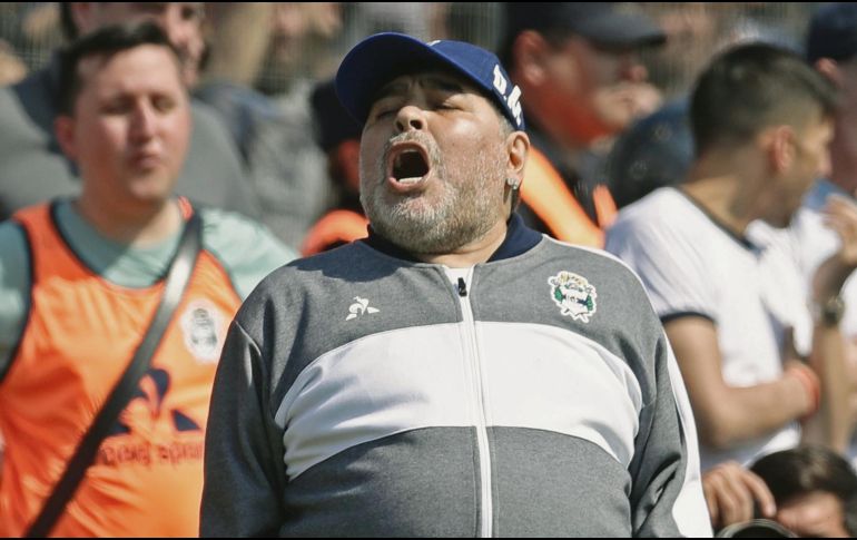 Diego Armando Maradona fue reconocido en el juego. AFP