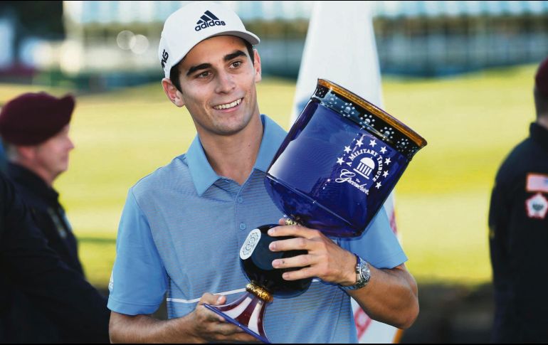 Joaquín Niemann es el primer golfista chileno en ganar un torneo del PGA Tour. AP / S. Helber