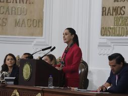 La jefa de Gobierno de la Ciudad de México, Claudia Sheinbaum, comienza esta mañana la lectura de su primer informe de actividades. NTX / G. Durán