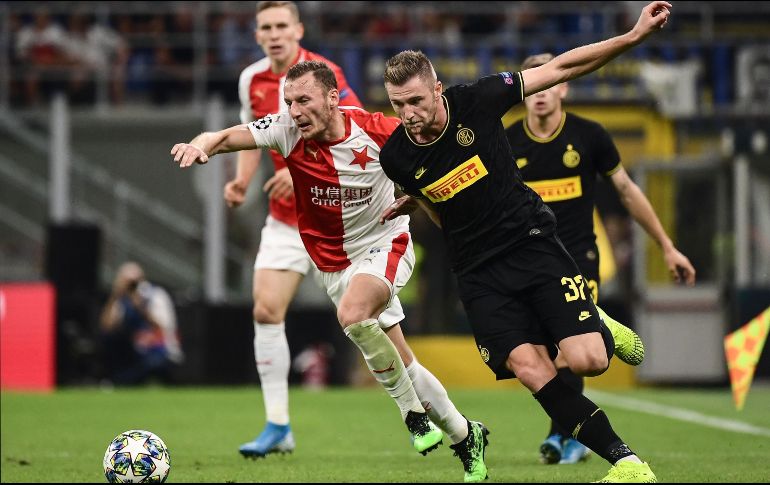 Pese a haber evitado la derrota, el Inter consigue un resultado preocupante, en el partido de la primera fase que, sobre el papel, debía ser el más fácil. AFP / M. Bertorello