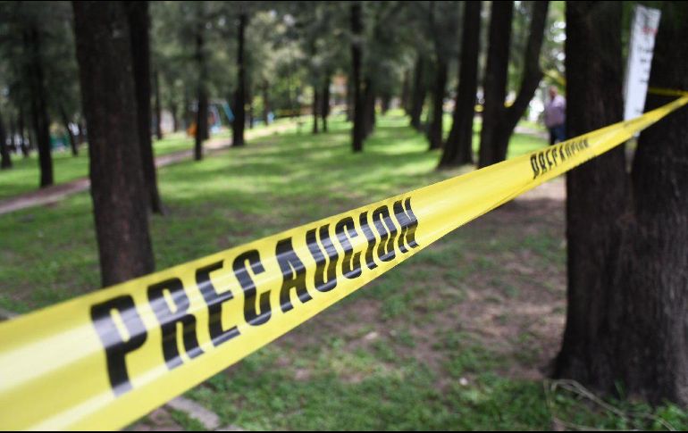 Por lo ocurrido, se acordonó la periferia del parque y se colocaron señales de precaución. ESPECIAL / Gobierno de Zapopan
