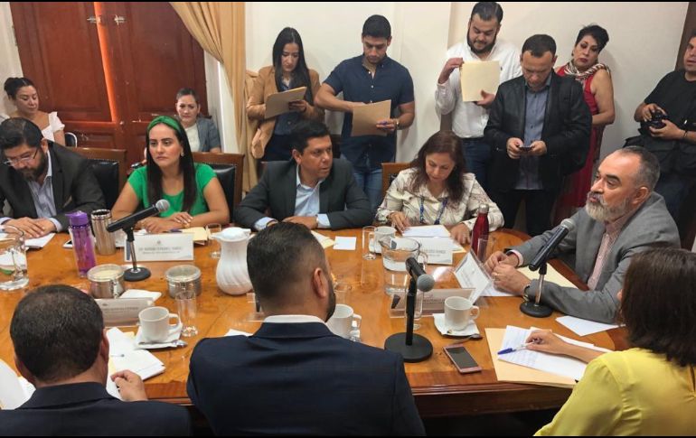 Sesión de la Junta de Coordinación Política del Congreso de Jalisco. Esta semana se podría aprobar la reforma a la Ley Orgánica del Poder Judicial para armonizarla con los cambios hechos a la Constitución. EL INFORMADOR/R. Rivas