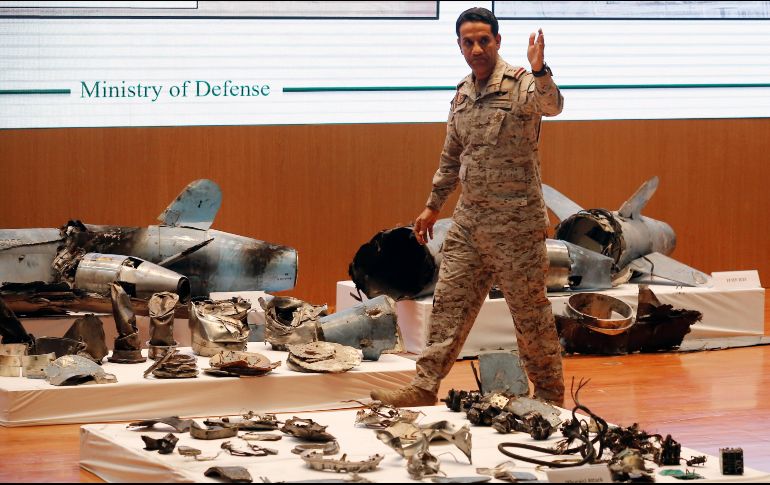 En rueda de prensa para presentar el informe sobre los ataques, Al Malki mostró los restos de tres misiles que no alcanzaron su objetivo y han sido recuperados e inspeccionados. AP/A. Nabil