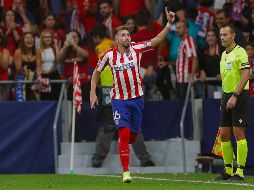 Herrera tuvo sus primeros minutos con el Atlético en un partido oficial. EFE / E. Naranjo