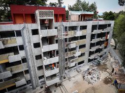 El avance en la reconstrucción del multifamiliar Tlalpan se calcula en entre 80 y 95 %. SUN/D. Simón