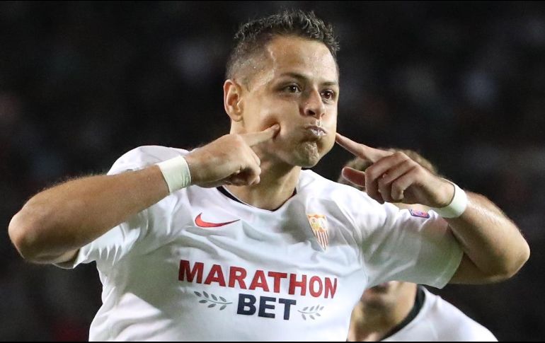 Hernández se estrenó como goleador con el Sevilla. EFE / T. Zenkovich