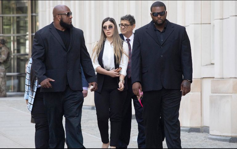 Ishmael Bailey (d) sólo fue guardaespaldas de Emma Coronel un día, cuando cubrió a un colega de la empresa privada donde trabajaba como guardia de seguridad. AP/M. Lennihan