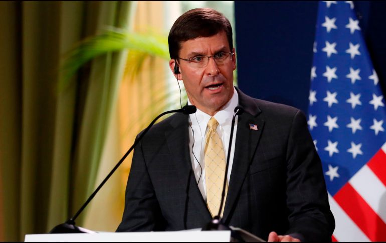 Mark Esper puntualiza que tiene varias opciones militares 